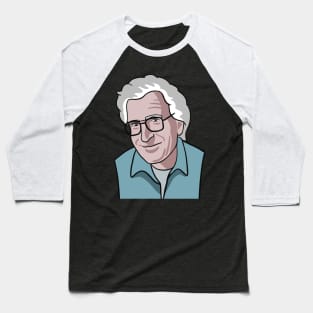 Noam Chomsky Portrait Baseball T-Shirt